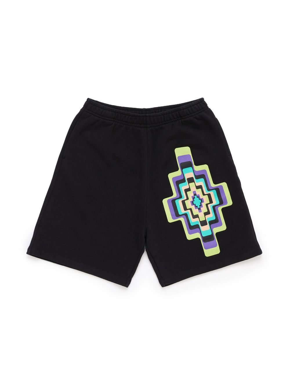 Marcelo Burlon County Of Milan Kids Optical Cross printed shorts - Black von Marcelo Burlon County Of Milan Kids