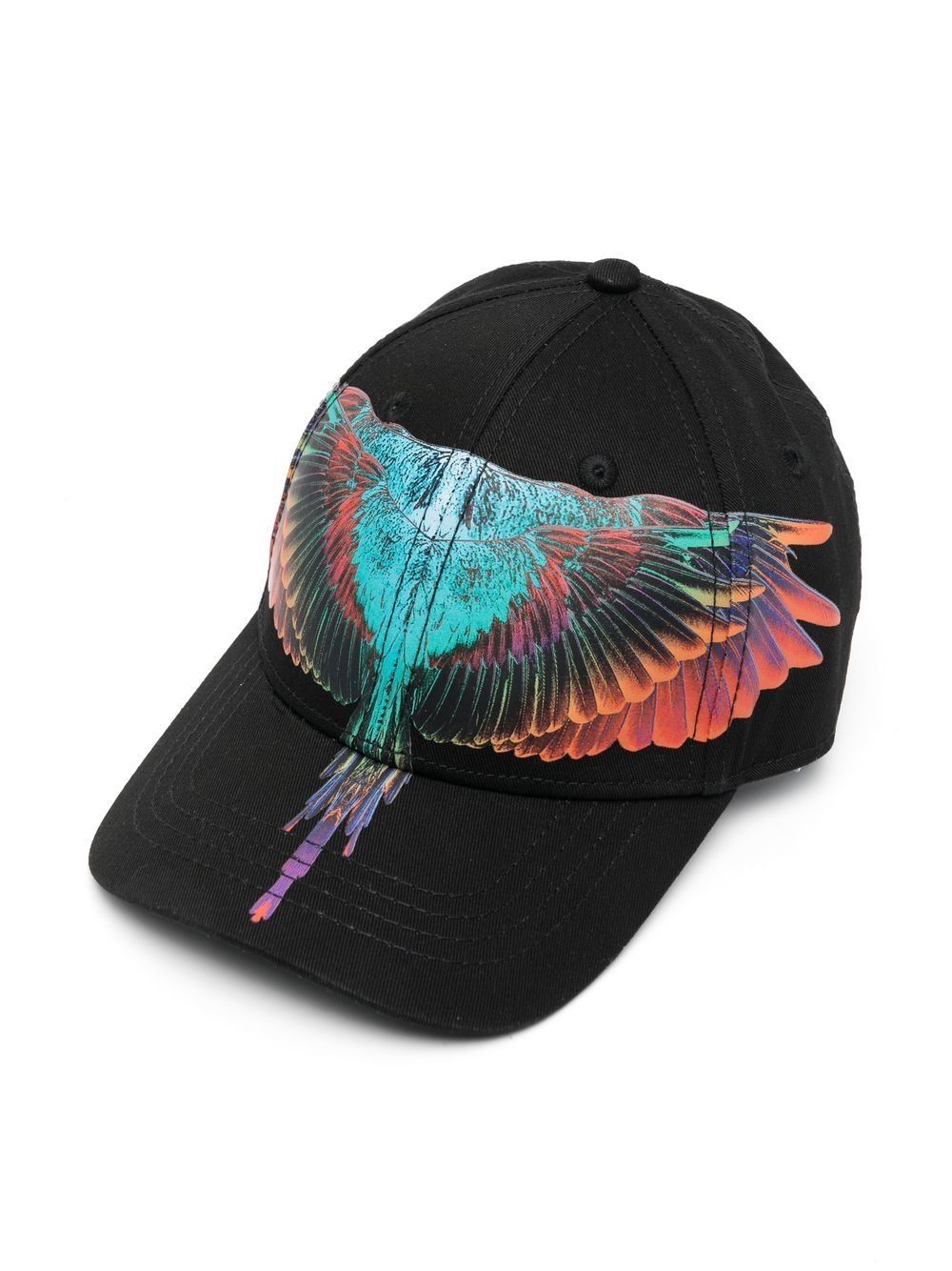 Marcelo Burlon County Of Milan Kids Wings-print baseball cap - Black von Marcelo Burlon County Of Milan Kids