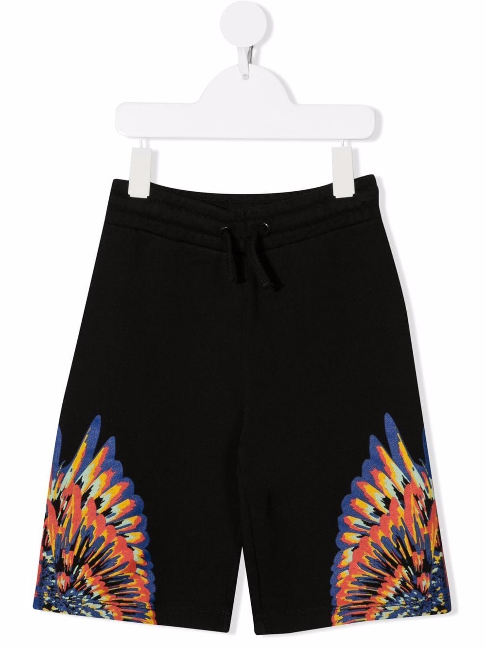 Marcelo Burlon County Of Milan Kids Tempera Wings printed shorts - Black von Marcelo Burlon County Of Milan Kids