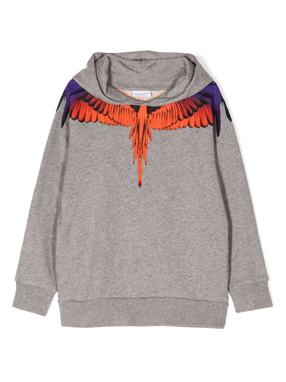 Marcelo Burlon County Of Milan Kids Wings-print cotton-blend hoodie - Grey von Marcelo Burlon County Of Milan Kids