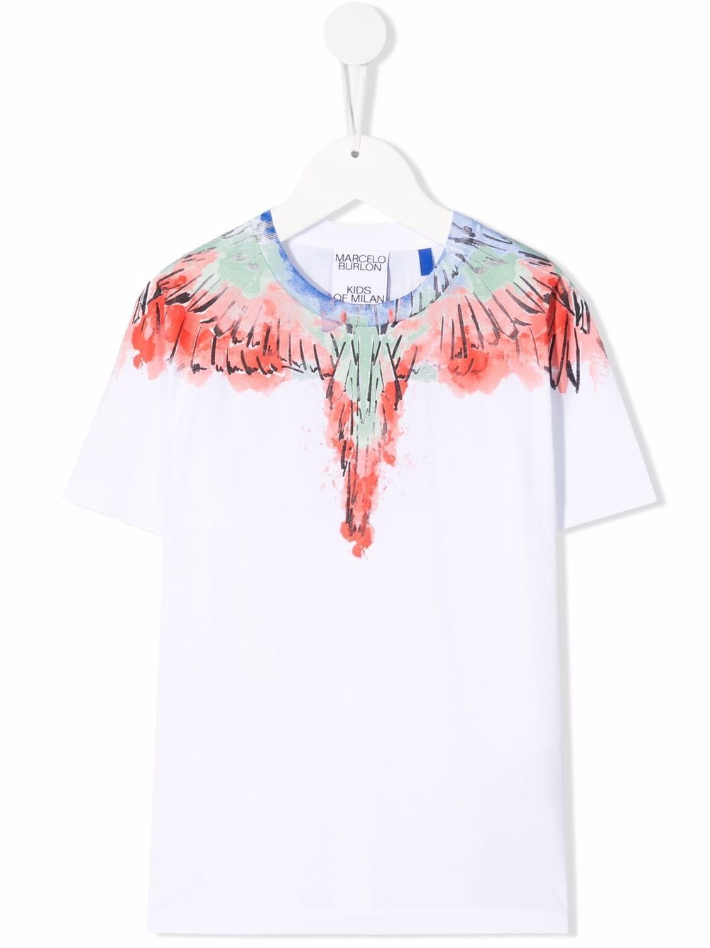 Marcelo Burlon County Of Milan Kids Wings-print short-sleeve T-shirt - White von Marcelo Burlon County Of Milan Kids