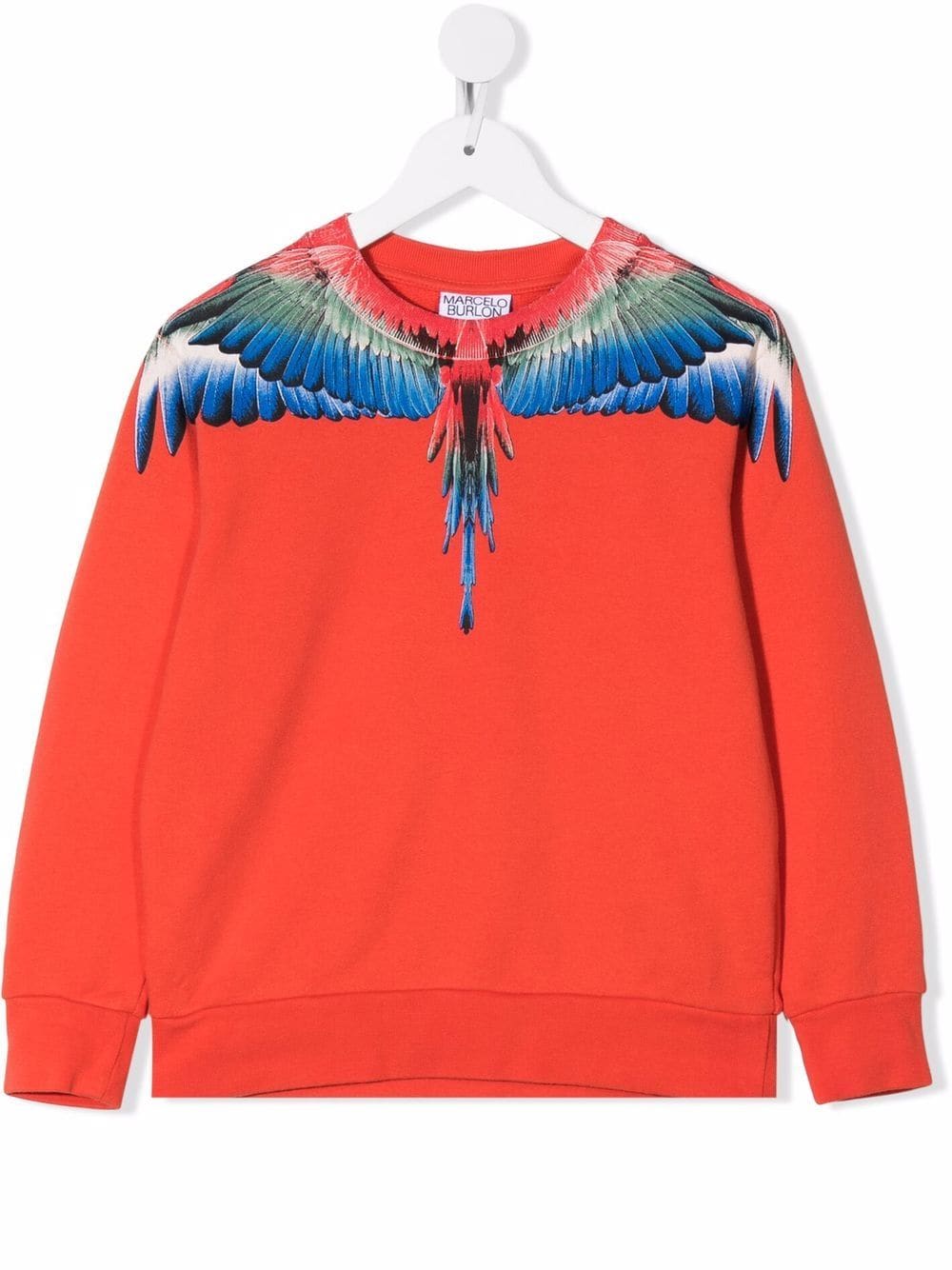 Marcelo Burlon County Of Milan Kids Wings print sweatshirt - Red von Marcelo Burlon County Of Milan Kids