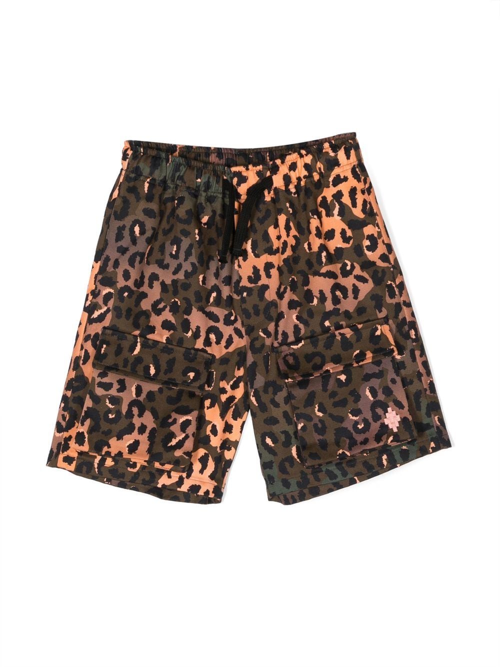 Marcelo Burlon County Of Milan Kids all-over animal-print shorts - Brown von Marcelo Burlon County Of Milan Kids