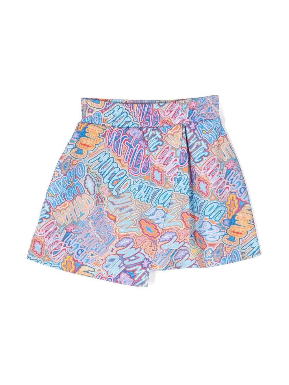 Marcelo Burlon County Of Milan Kids all-over logo print skirt - Blue von Marcelo Burlon County Of Milan Kids