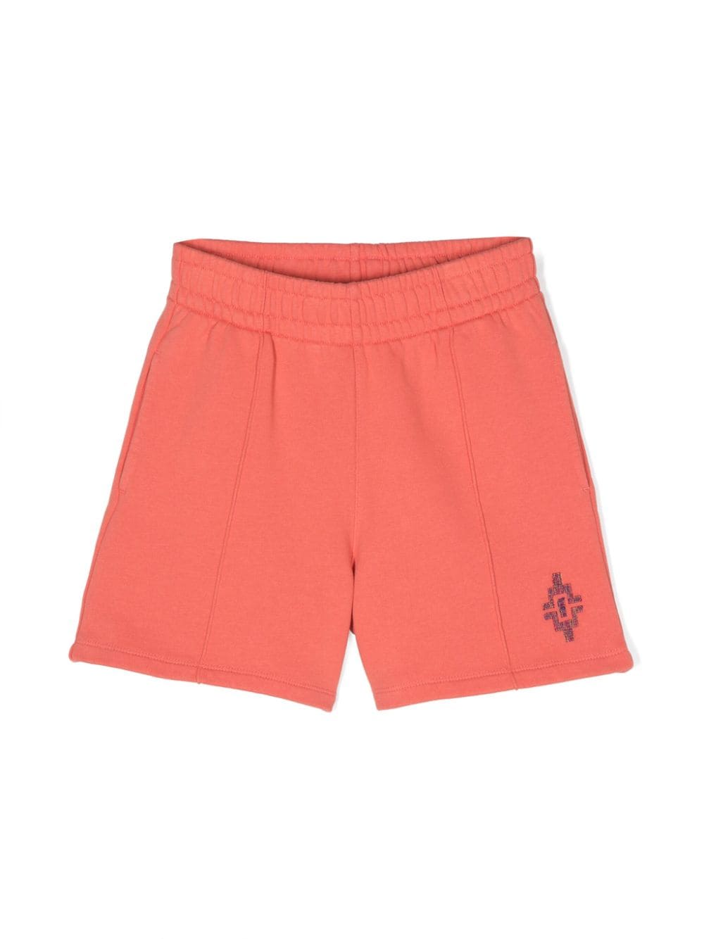 Marcelo Burlon County Of Milan Kids logo-embroidered cotton shorts - Orange von Marcelo Burlon County Of Milan Kids