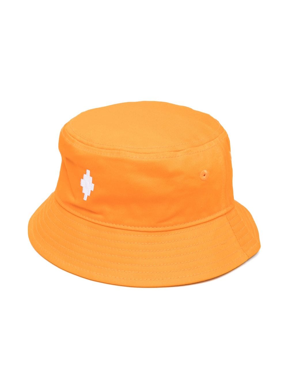 Marcelo Burlon County Of Milan Kids logo-embroidered cotton sun hat - Orange von Marcelo Burlon County Of Milan Kids