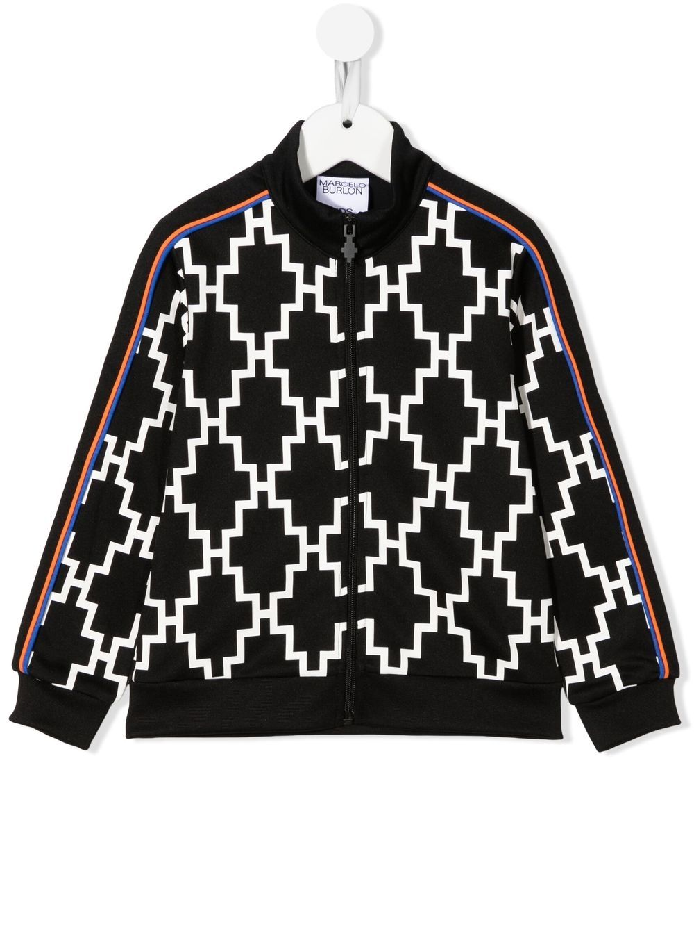 Marcelo Burlon County Of Milan Kids logo-print bomber jacket - Black von Marcelo Burlon County Of Milan Kids