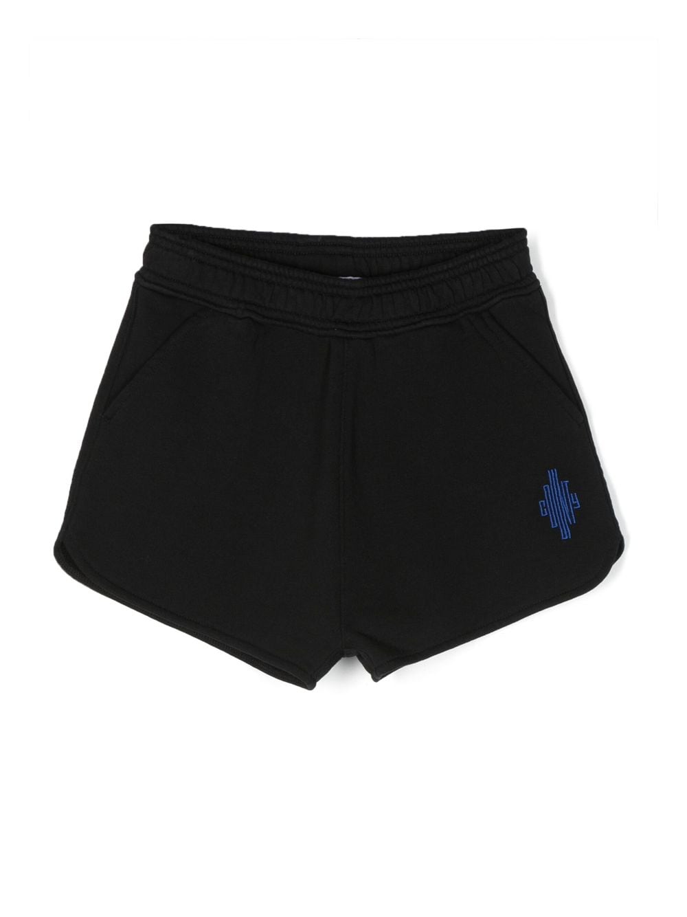 Marcelo Burlon County Of Milan Kids motif-embroidered cotton shorts - Black von Marcelo Burlon County Of Milan Kids