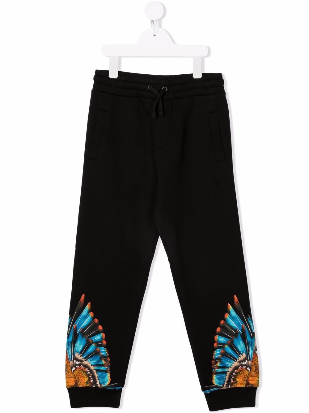 Marcelo Burlon County Of Milan Kids wings-print track pants - Black von Marcelo Burlon County Of Milan Kids