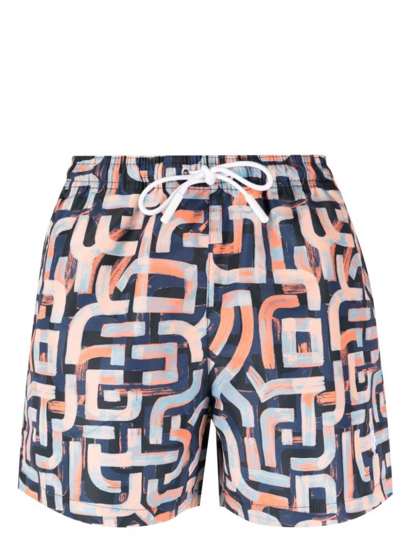 Marcelo Burlon County of Milan AOP Graffiti swim shorts - Blue von Marcelo Burlon County of Milan