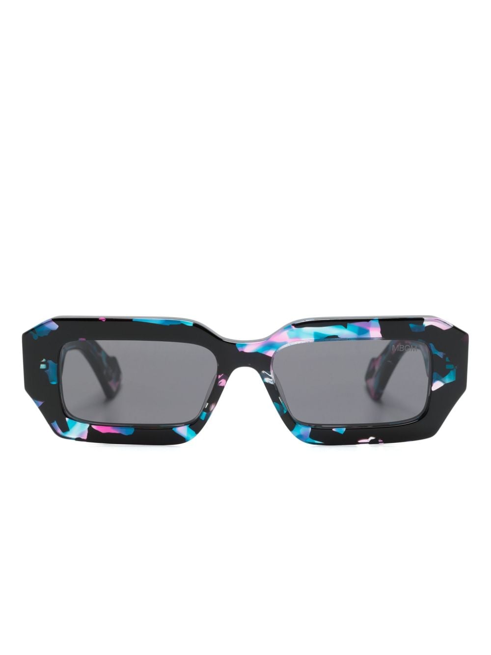 Marcelo Burlon County of Milan Agave rectangle-frame sunglasses - Blue von Marcelo Burlon County of Milan