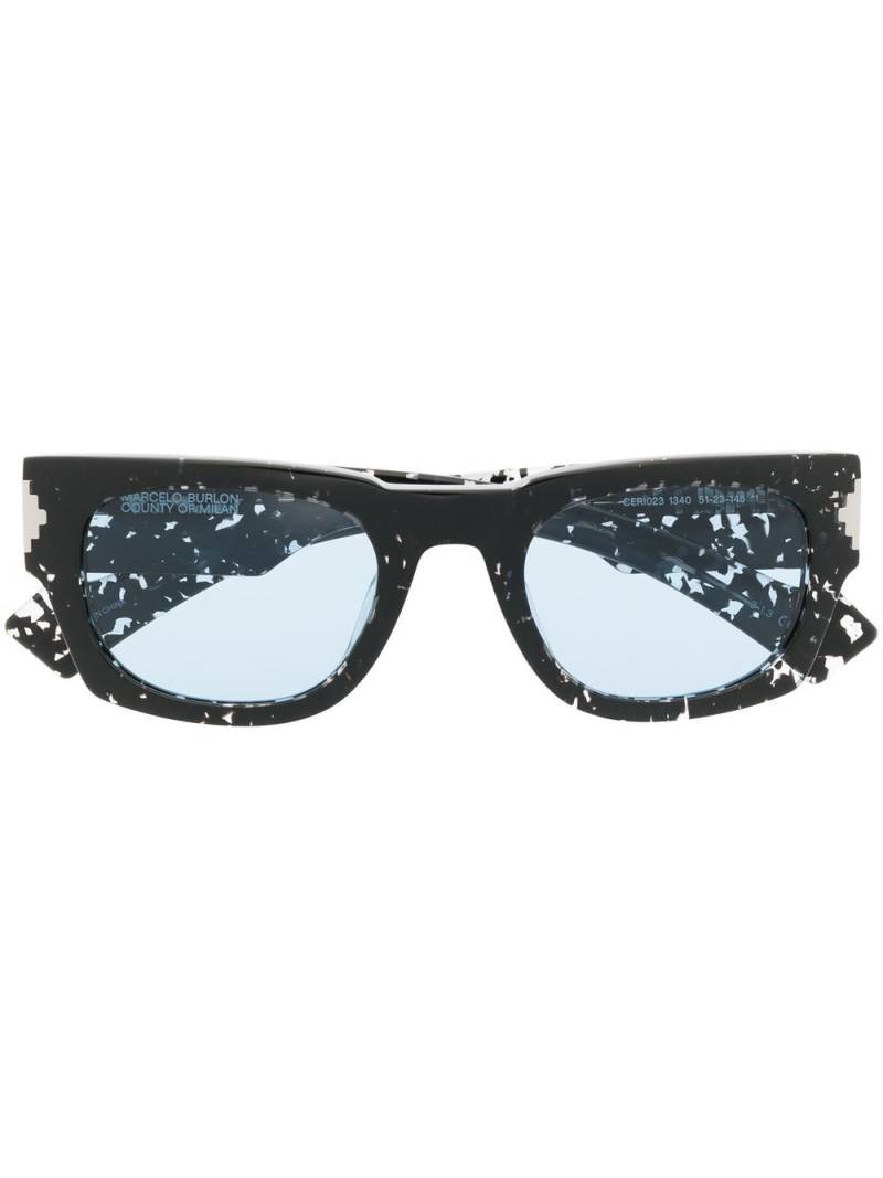 Marcelo Burlon County of Milan Calafate speckled sunglasses - Black von Marcelo Burlon County of Milan