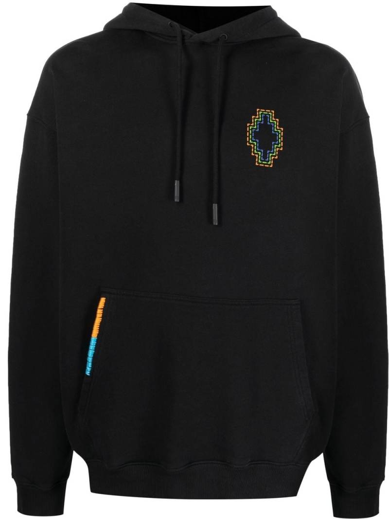 Marcelo Burlon County of Milan Cross-embroidered drawstring hood - Black von Marcelo Burlon County of Milan