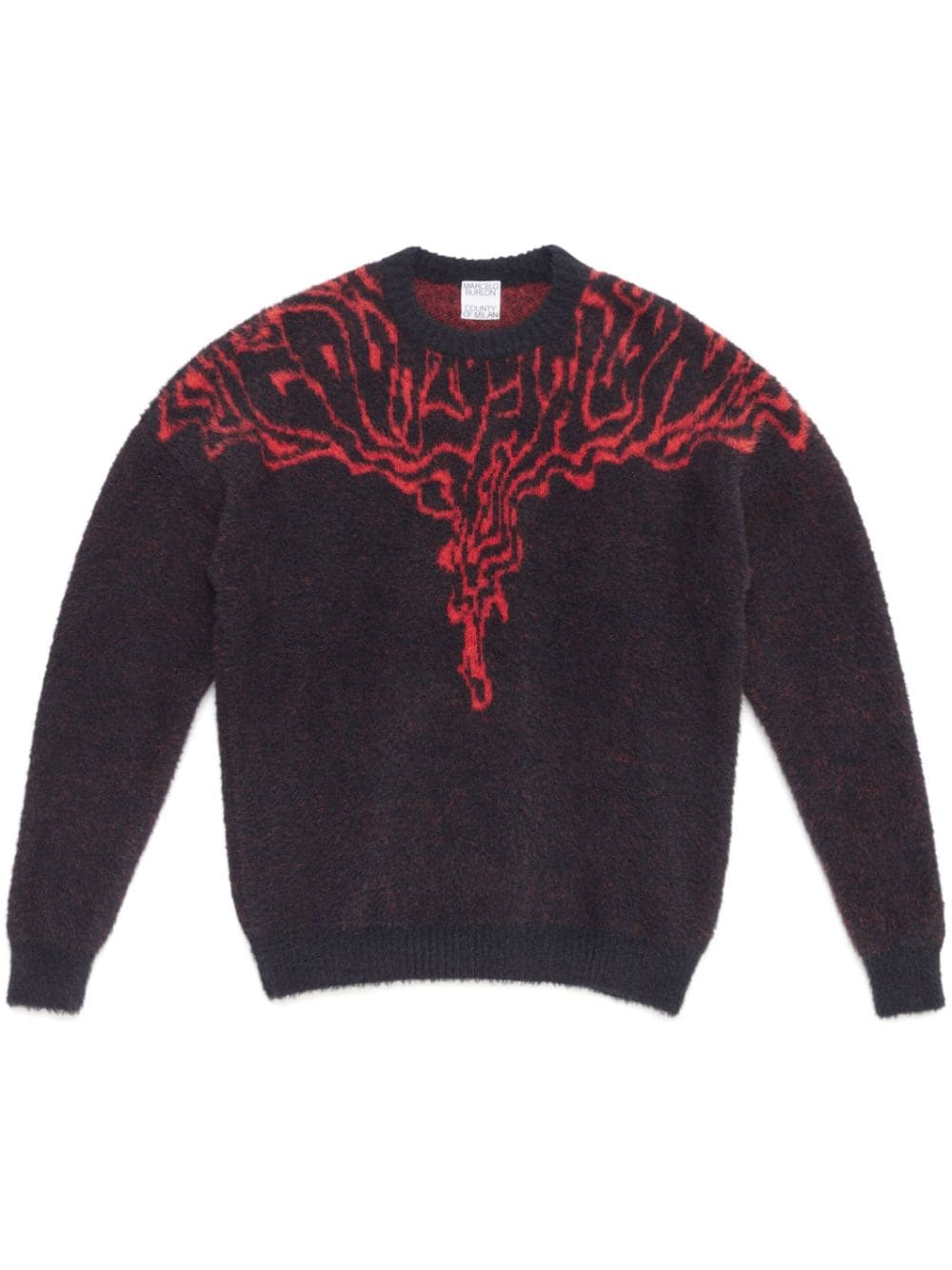 Marcelo Burlon County of Milan Fluid Wings intarsia-knit jumper - Black von Marcelo Burlon County of Milan