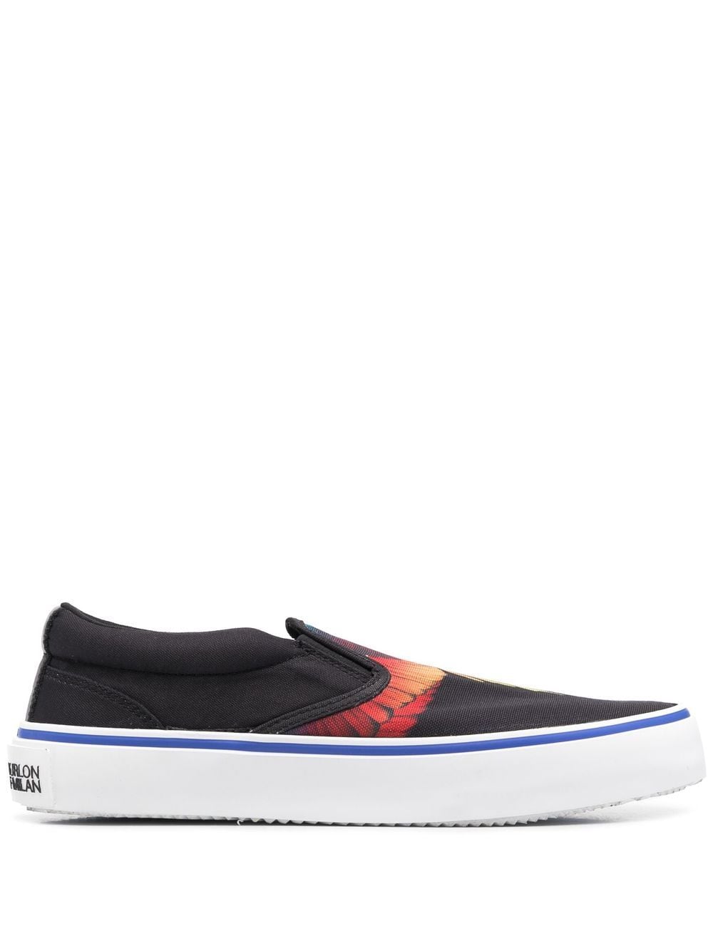 Marcelo Burlon County of Milan Wings-print slip-on sneakers - Black von Marcelo Burlon County of Milan