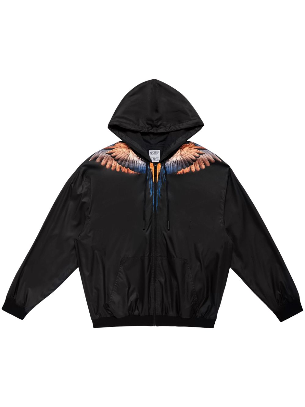 Marcelo Burlon County of Milan Icon Wings-print hooded jacket - Black von Marcelo Burlon County of Milan