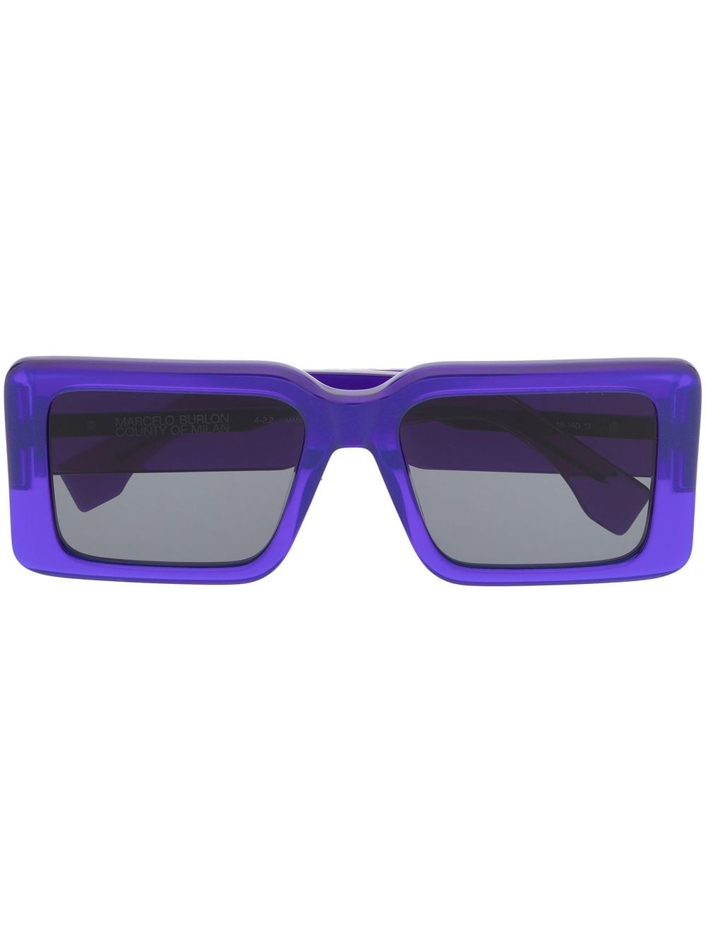 Marcelo Burlon County of Milan Maiten rectangular-frame sunglasses - Blue von Marcelo Burlon County of Milan
