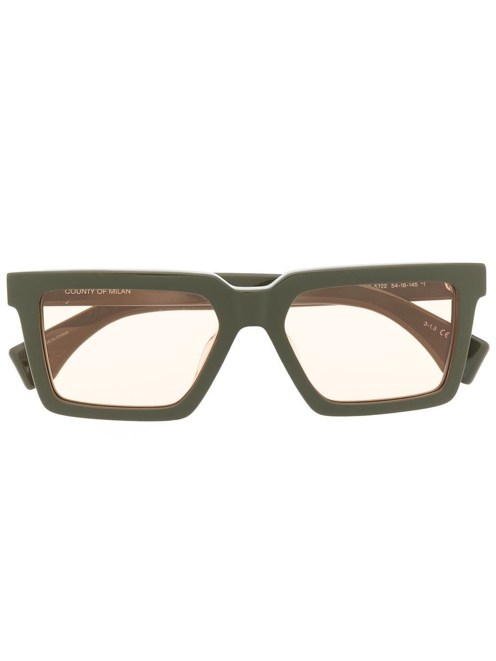 Marcelo Burlon County of Milan Paramela square-frame sunglasses - Green von Marcelo Burlon County of Milan