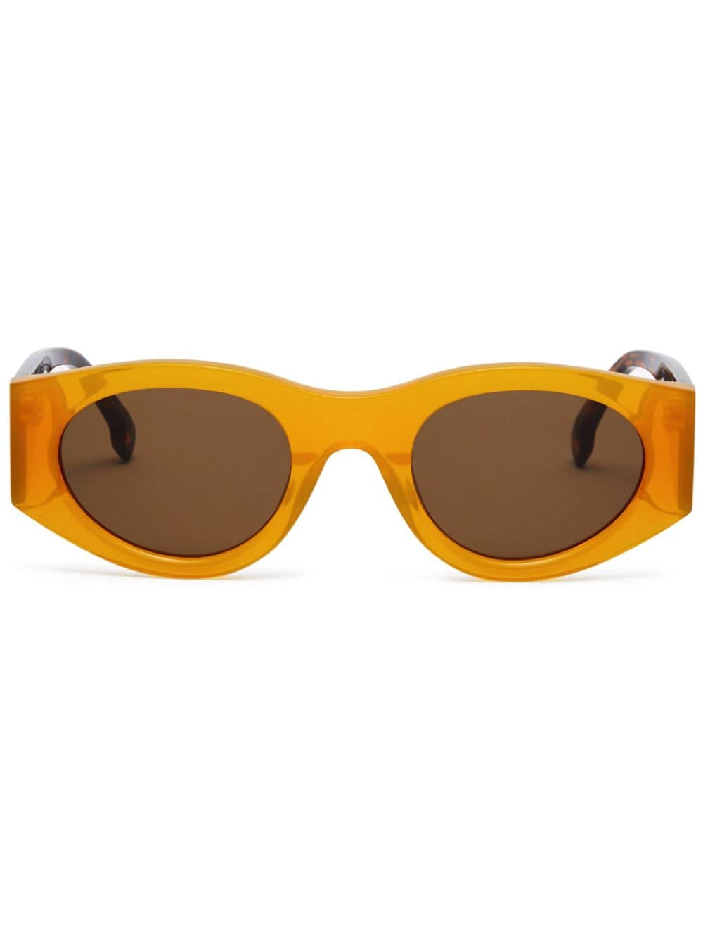 Marcelo Burlon County of Milan Pasithea oval-frame sunglasses - Yellow von Marcelo Burlon County of Milan