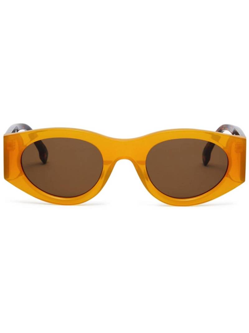 Marcelo Burlon County of Milan Pasithea oval-frame sunglasses - Yellow von Marcelo Burlon County of Milan