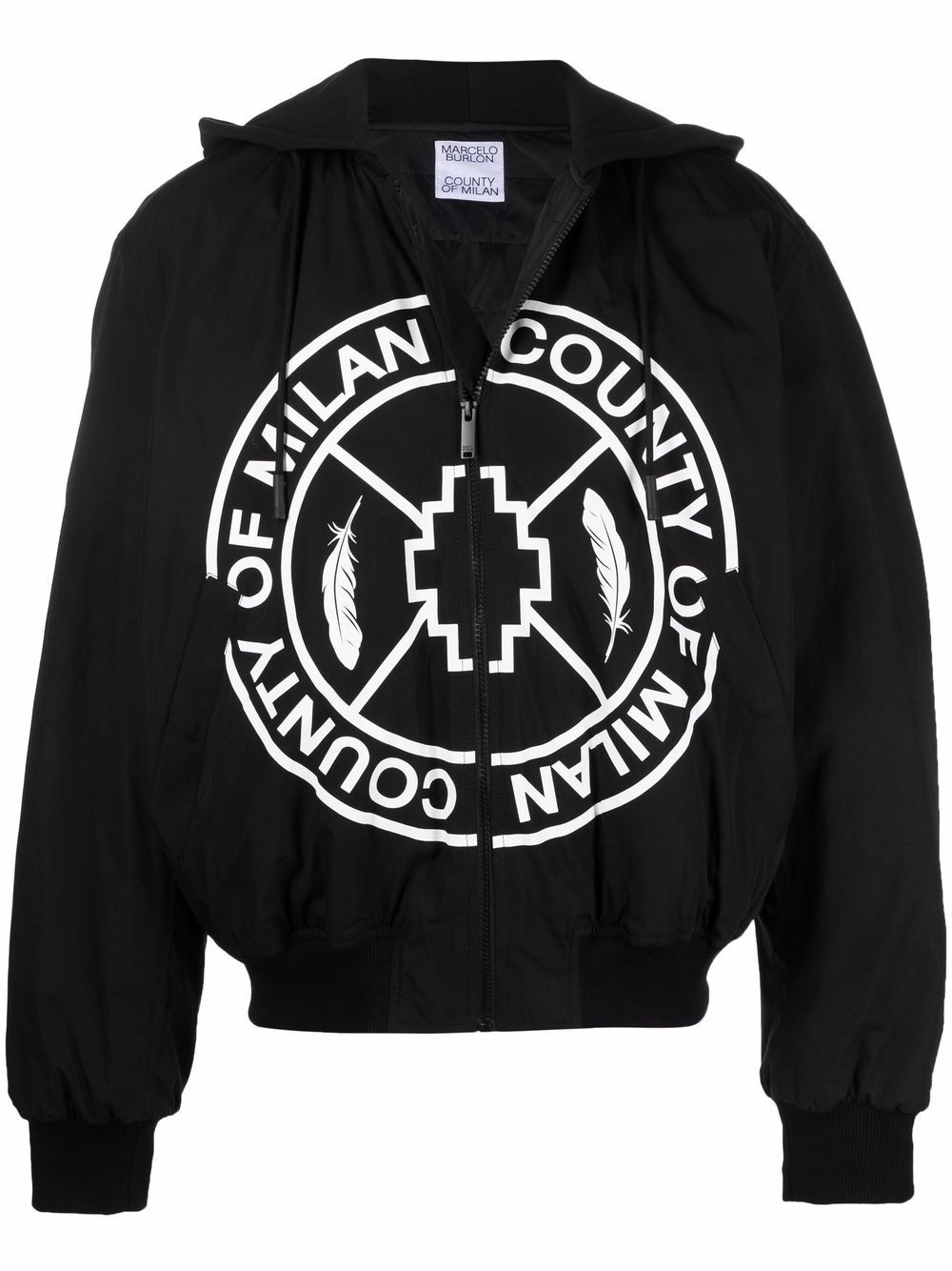 Marcelo Burlon County of Milan Skate Cross bomber jacket - Black von Marcelo Burlon County of Milan