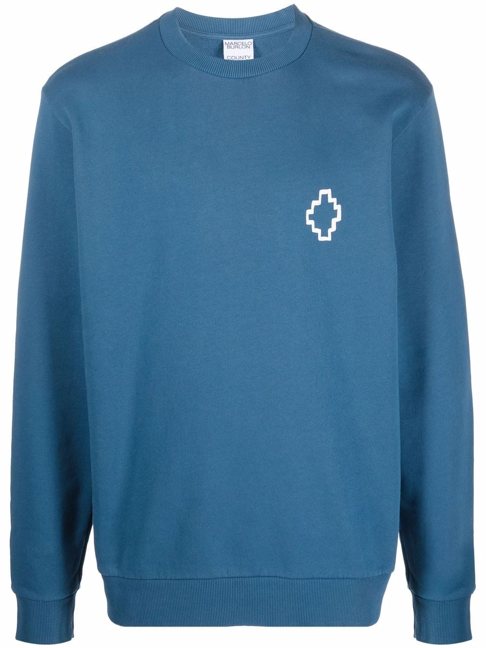 Marcelo Burlon County of Milan Tempera Cross print sweatshirt - Blue von Marcelo Burlon County of Milan