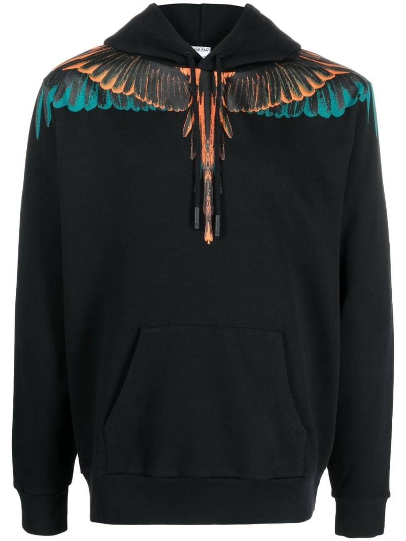 Marcelo Burlon County of Milan Wings-print pullover hoodie - Black von Marcelo Burlon County of Milan