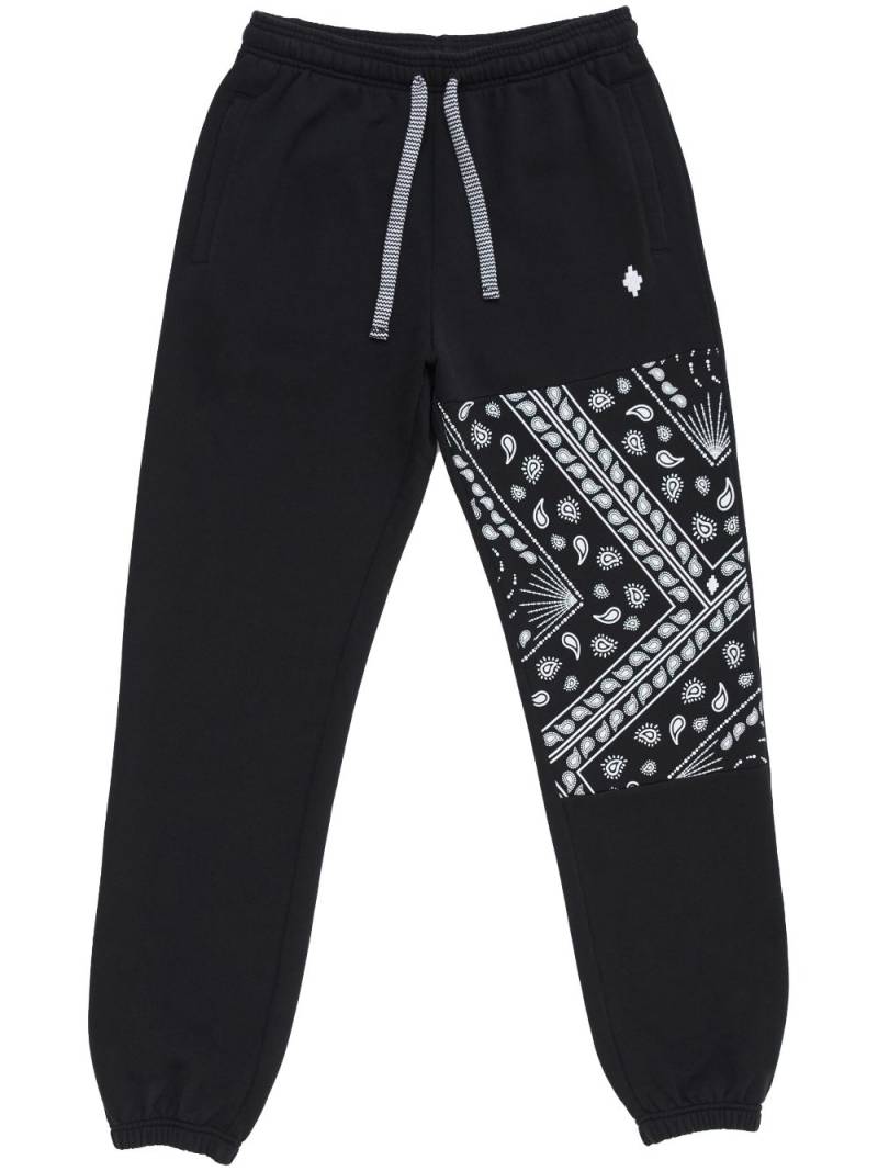 Marcelo Burlon County of Milan bandana-print panelled cotton track pants - Black von Marcelo Burlon County of Milan