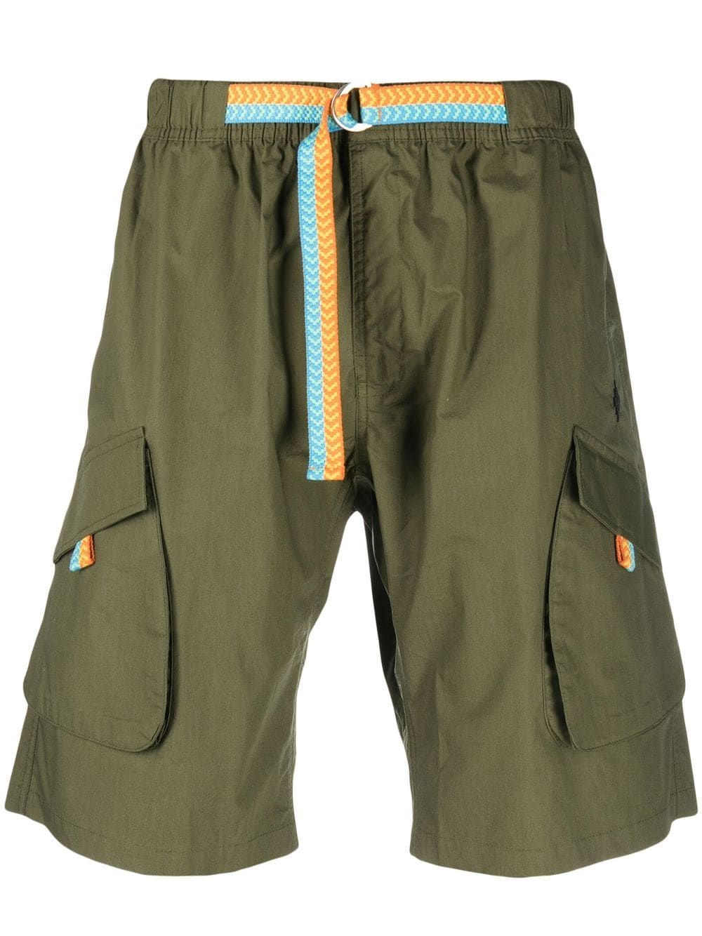 Marcelo Burlon County of Milan contrasting-belt cotton cargo shorts - Green von Marcelo Burlon County of Milan