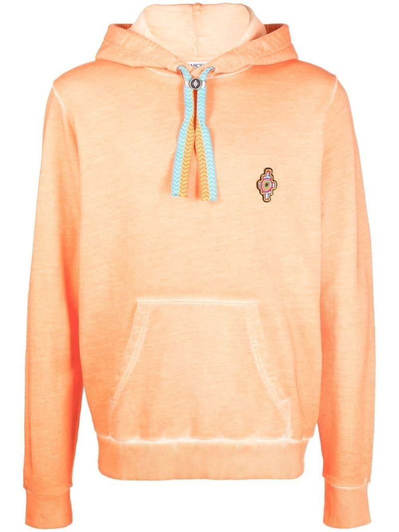 Marcelo Burlon County of Milan embroidered-logo hoodie - Orange von Marcelo Burlon County of Milan