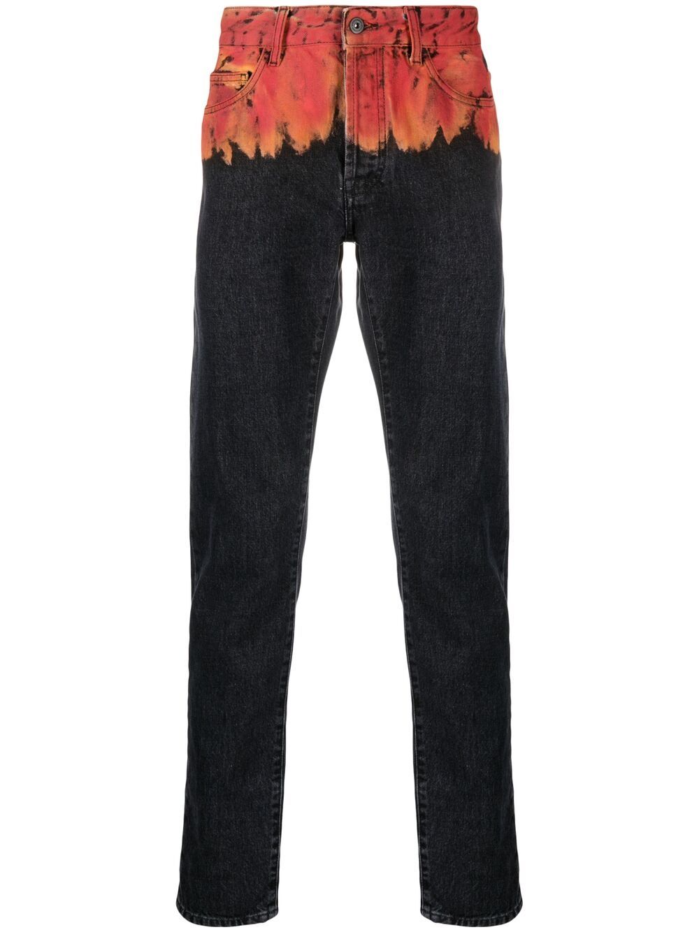 Marcelo Burlon County of Milan flame-print jeans - Black von Marcelo Burlon County of Milan