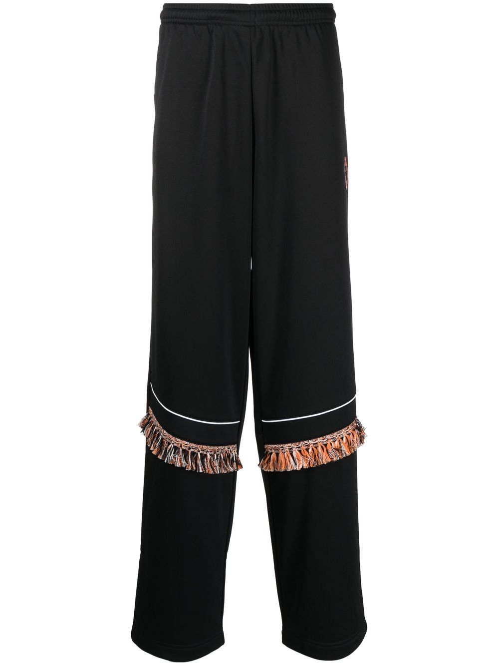 Marcelo Burlon County of Milan fringe-detailing track pants - Black von Marcelo Burlon County of Milan