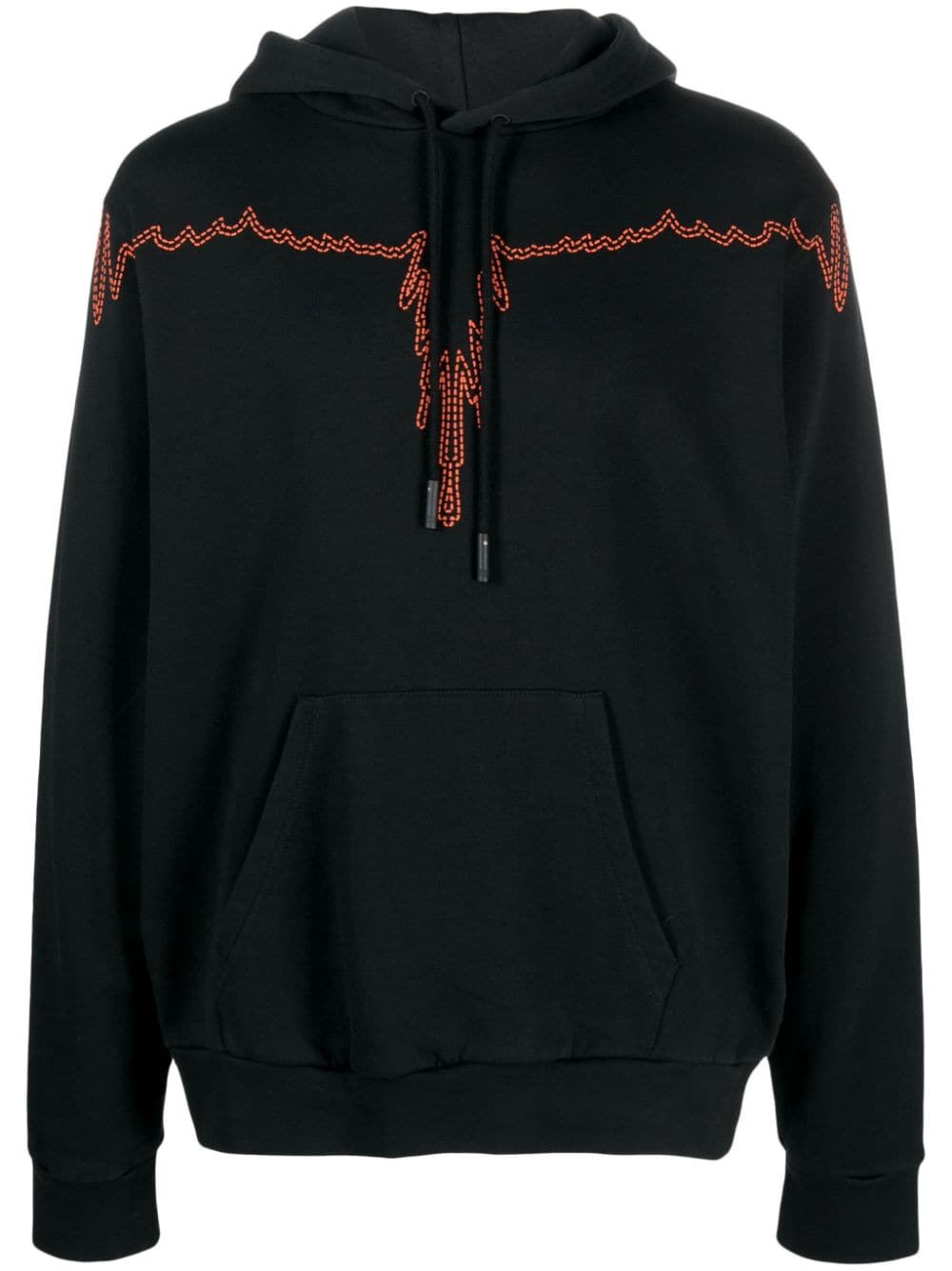 Marcelo Burlon County of Milan graphic-print drawstring hoodie - Black von Marcelo Burlon County of Milan