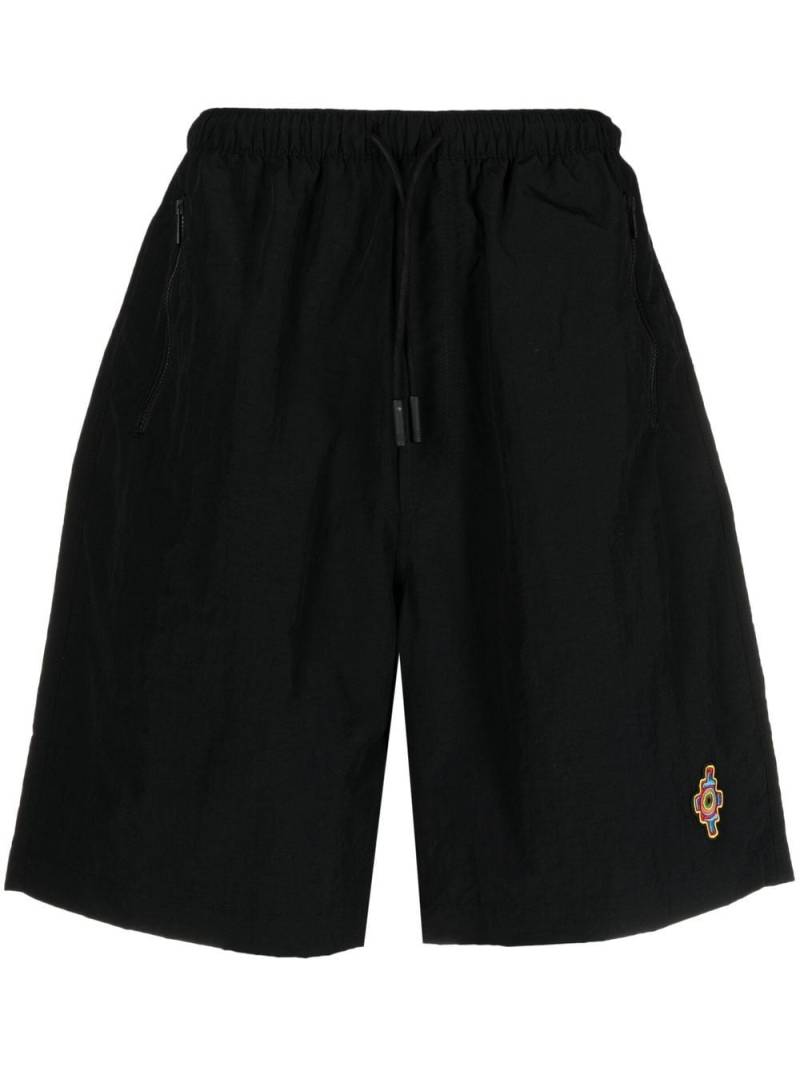 Marcelo Burlon County of Milan logo-embroidered bermuda shorts - Black von Marcelo Burlon County of Milan