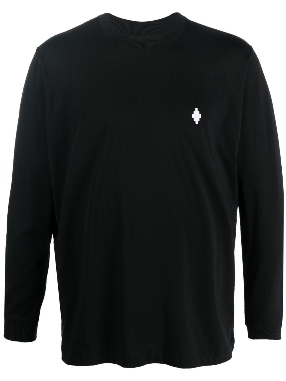 Marcelo Burlon County of Milan logo-embroidered long-sleeve T-shirt - Black von Marcelo Burlon County of Milan