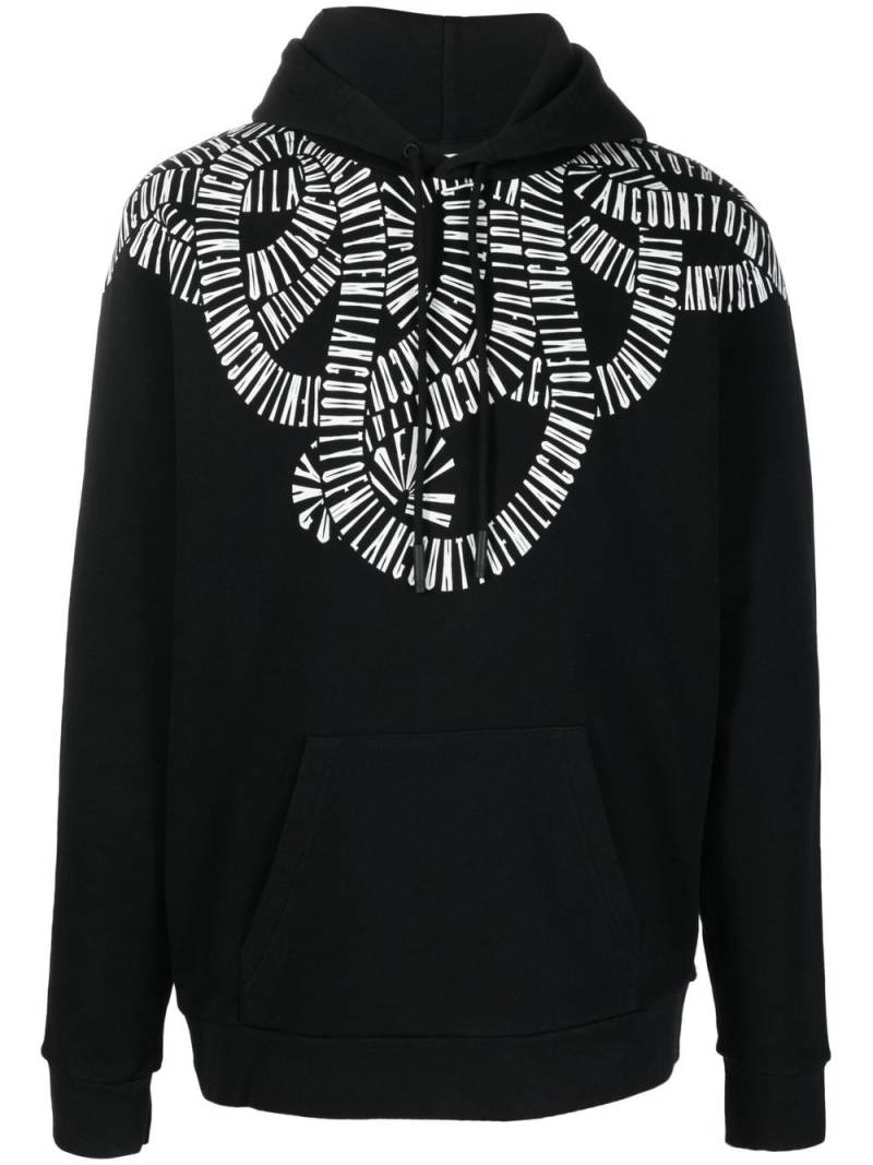 Marcelo Burlon County of Milan logo-graphic organic-cotton hoodie - Black von Marcelo Burlon County of Milan