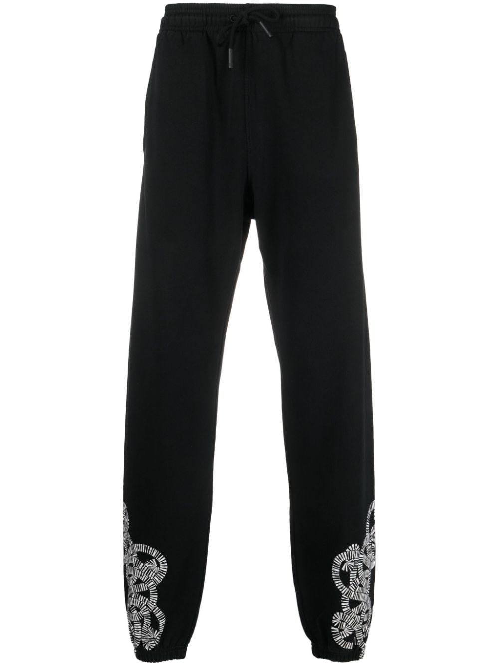 Marcelo Burlon County of Milan logo-print organic-cotton track pants - Black von Marcelo Burlon County of Milan