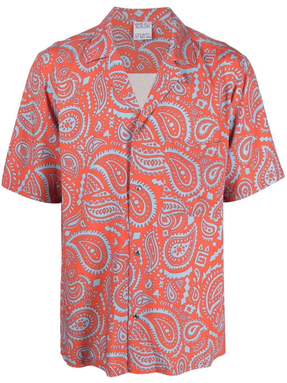 Marcelo Burlon County of Milan paisley-print shirt - Red von Marcelo Burlon County of Milan