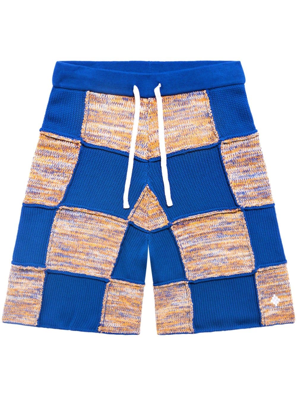 Marcelo Burlon County of Milan patchwork knitted track shorts - Blue von Marcelo Burlon County of Milan