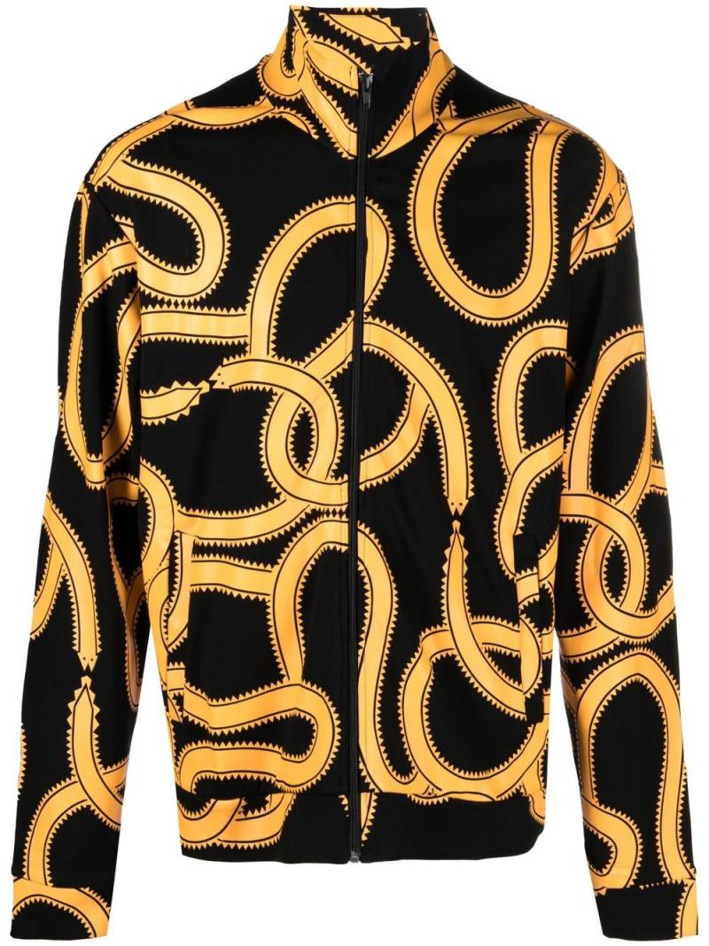 Marcelo Burlon County of Milan snake-print zip-up jacket - Black von Marcelo Burlon County of Milan