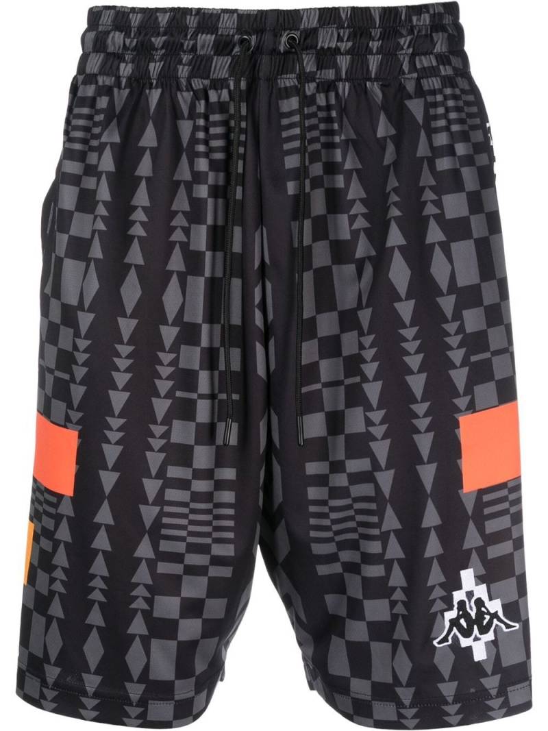 Marcelo Burlon County of Milan xKAPPA logo-patch shorts - Black von Marcelo Burlon County of Milan