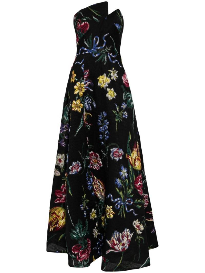Marchesa Notte Alexander floral-print gown - Black von Marchesa Notte