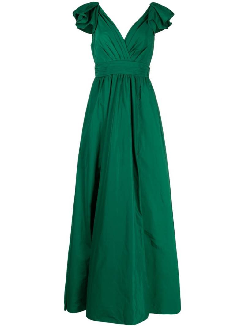 Marchesa Notte The Bow taffeta maxi dress - Green von Marchesa Notte