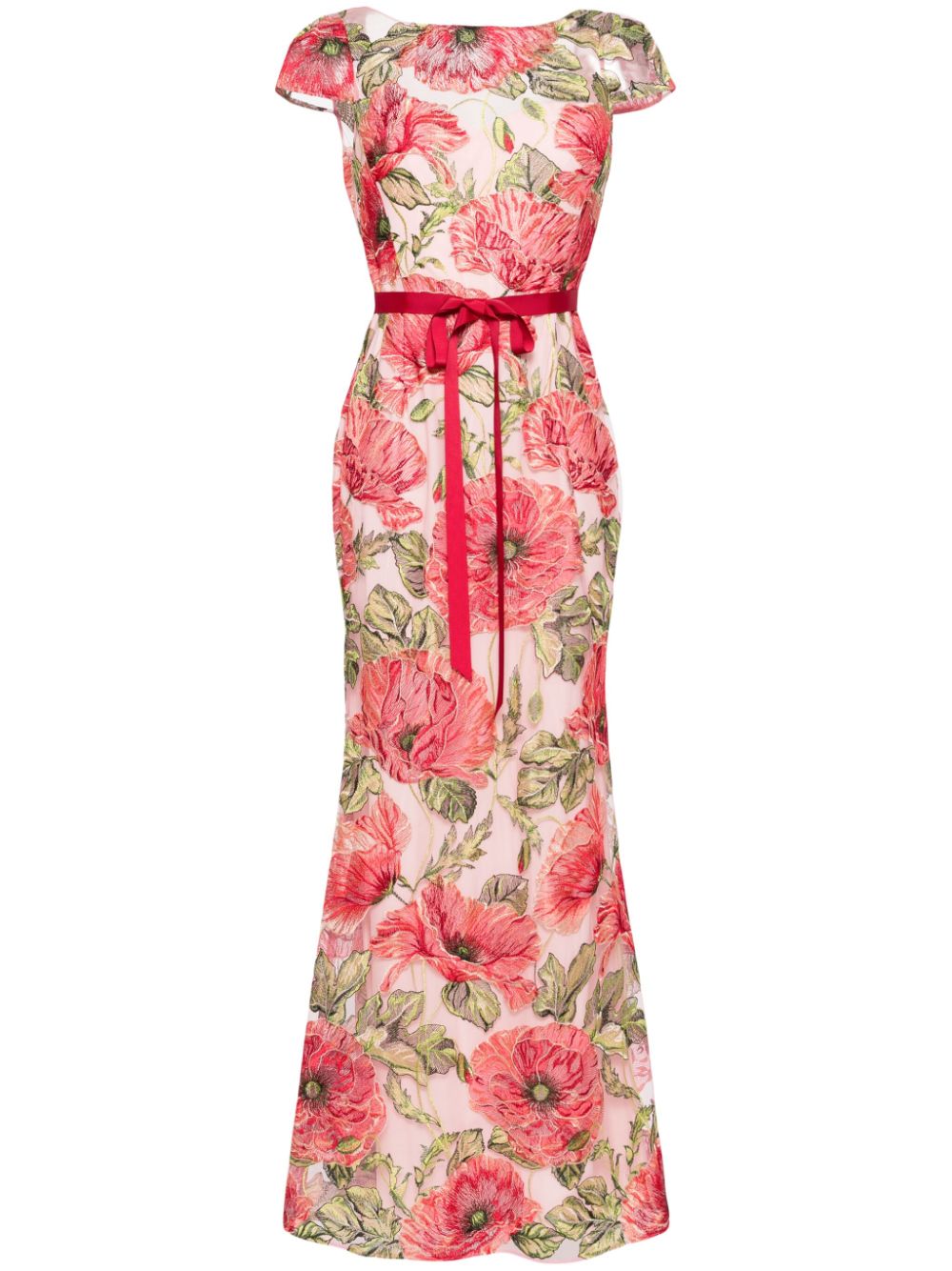 Marchesa Notte floral-embroidered tulle maxi dress von Marchesa Notte