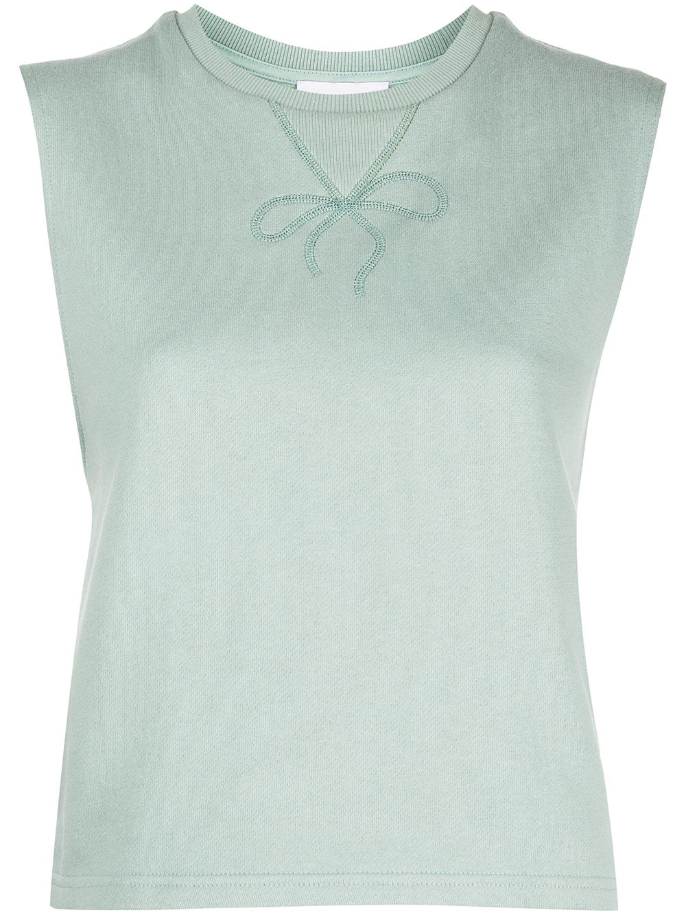 Marchesa Notte lace-up detail tank top - Green von Marchesa Notte