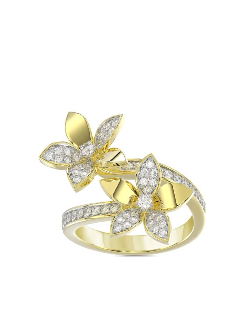 Marchesa 18kt yellow gold Wild Flower diamond ring von Marchesa