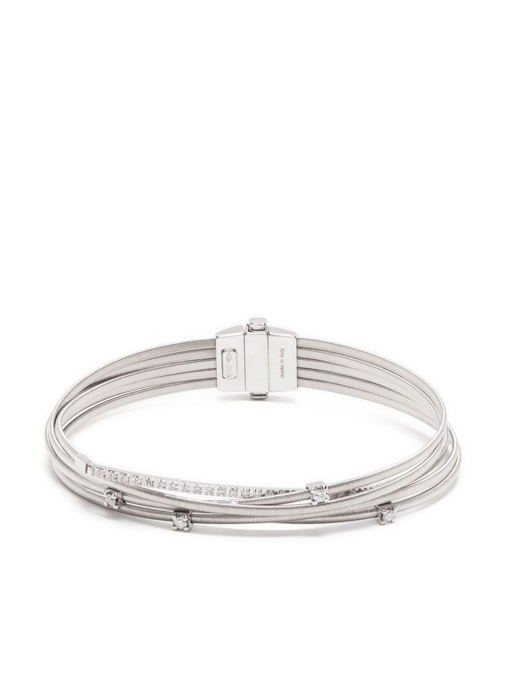 Marco Bicego 18kt white gold multi-strand diamond bracelet - Silver von Marco Bicego