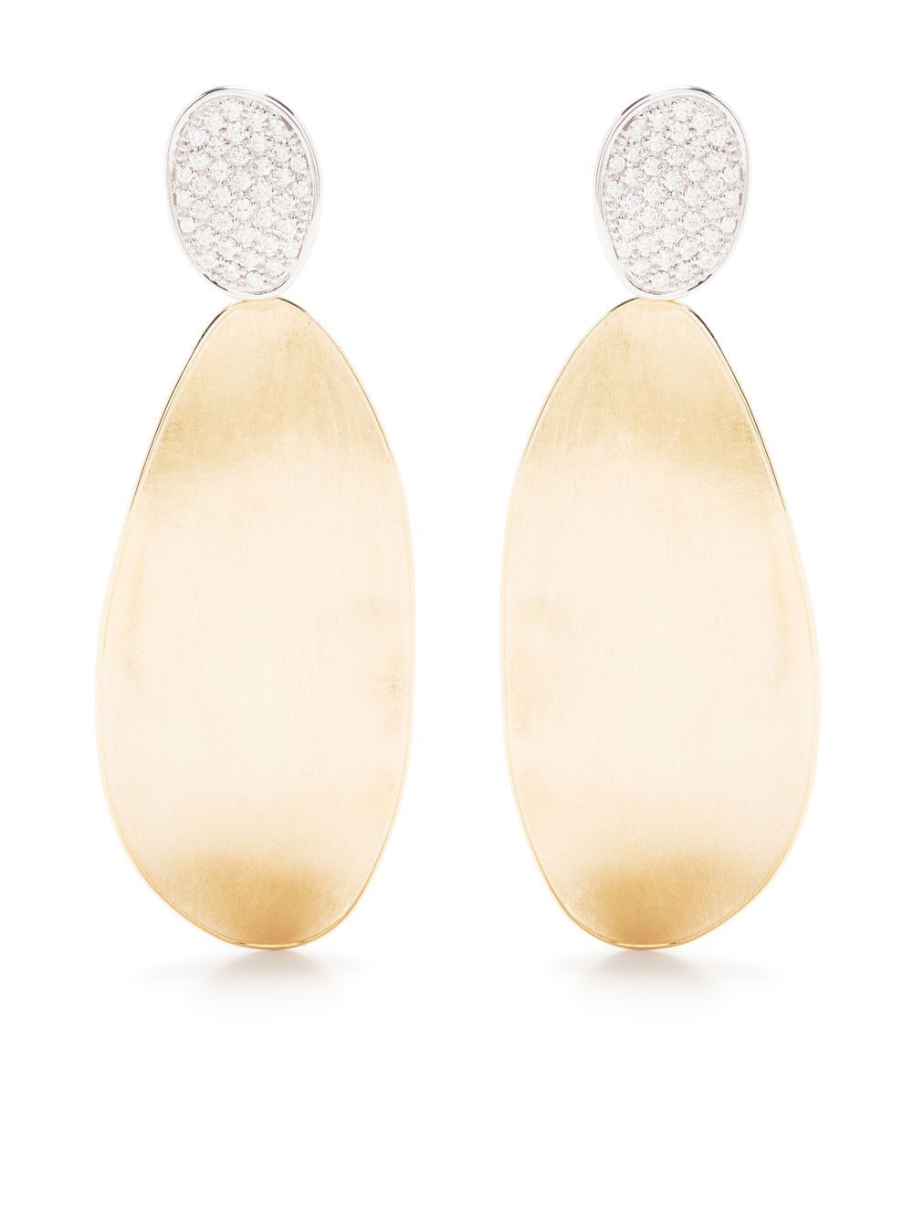 Marco Bicego 18kt yellow and white gold drop earrings von Marco Bicego