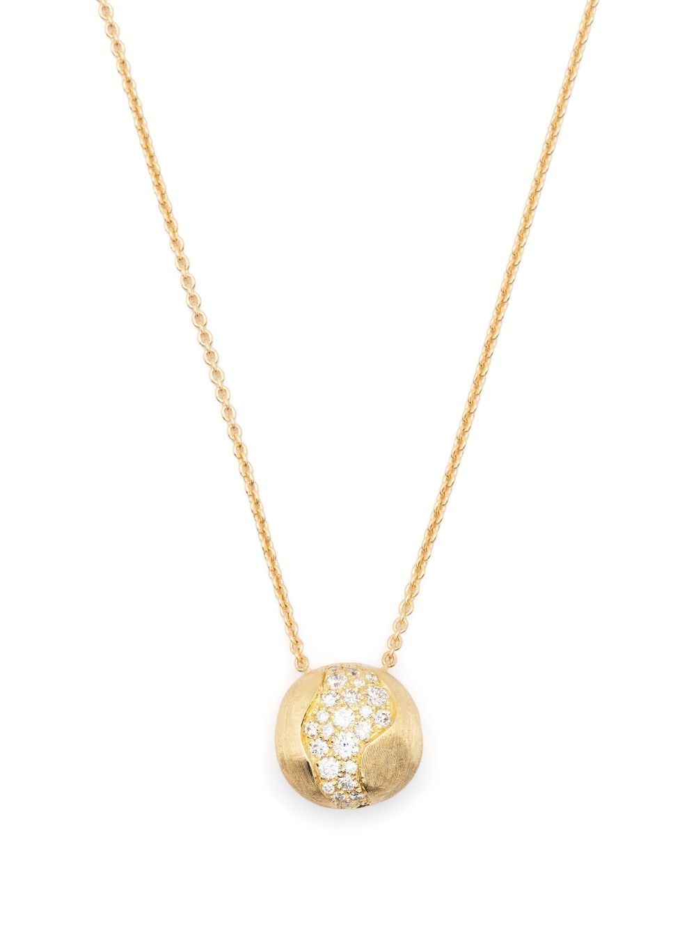 Marco Bicego 18kt yellow gold diamond pendant necklace von Marco Bicego