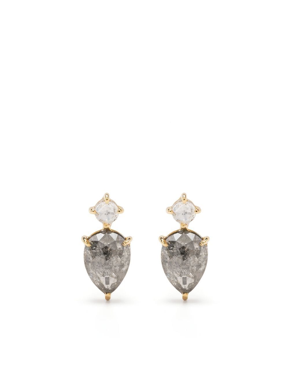 Marco Bicego 18kt yellow gold diamond stud earrings von Marco Bicego